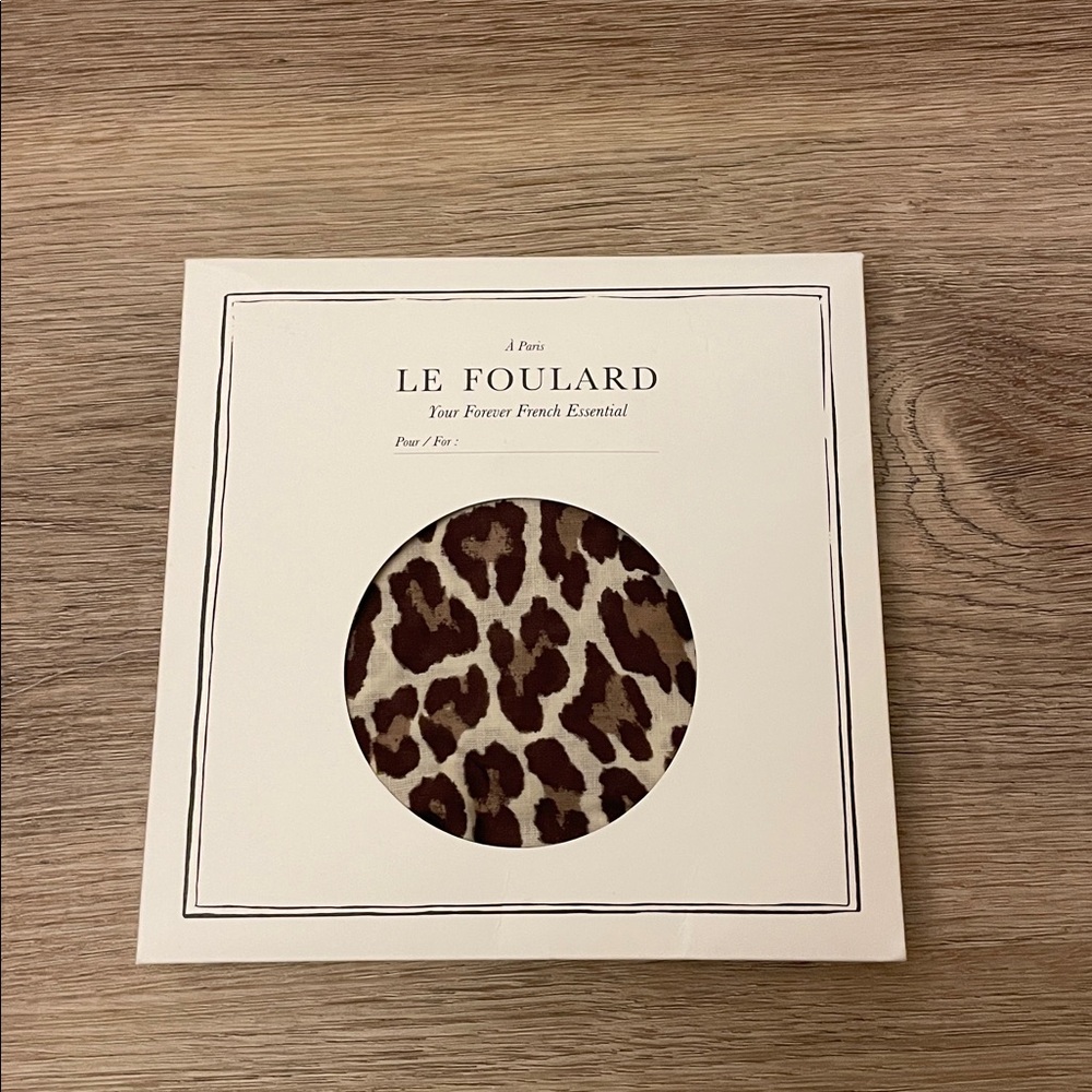 Sezane Leopard Print Scarf